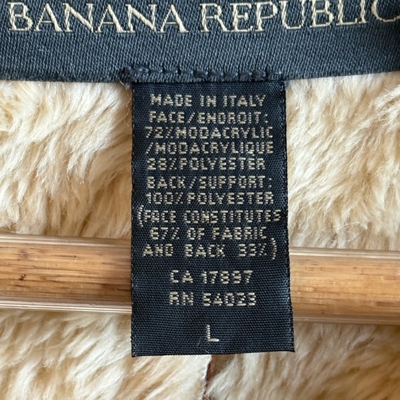 BANANA REPUBLIC ultra suede coat, size large, made in Italy - Picture 7 of 7